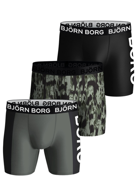 Björn Borg Performance Boxer 3-pack Schwarz, M von björn borg