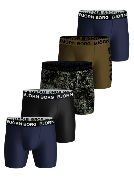 Björn Borg Performance Boxer 5-pack Mehrfarbig, XS von björn borg