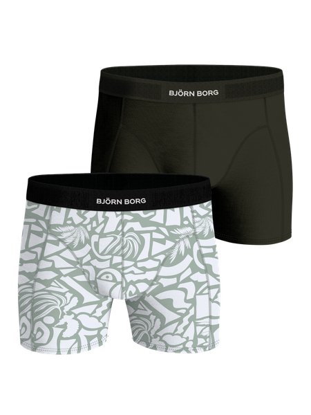 Björn Borg Premium Cotton Stretch Boxer 2-pack Mehrfarbig, XS von björn borg