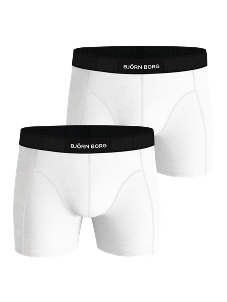 Björn Borg Premium Cotton Stretch Boxer 2-pack Weiß, XXL von björn borg