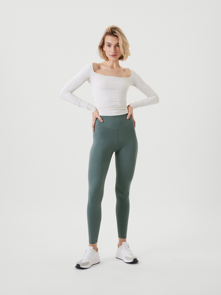 Björn Borg Studio High Waist Comfort Tights Grün, L von björn borg