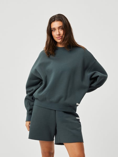 Björn Borg Studio Oversized Crew Grün, S von björn borg