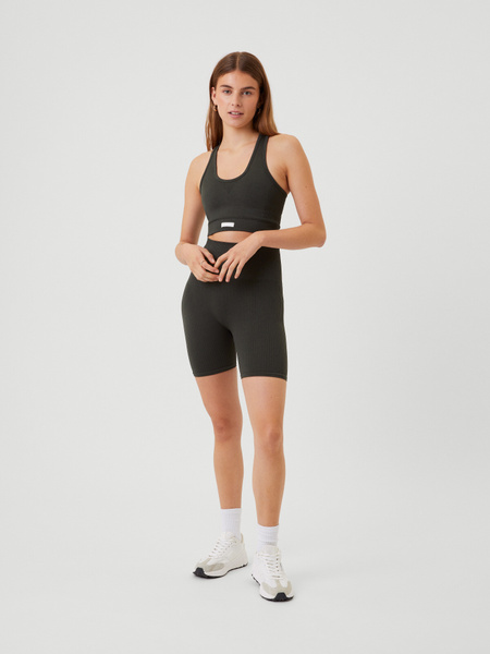 Björn Borg Studio Seamless Rib Shorts Grün, L von björn borg