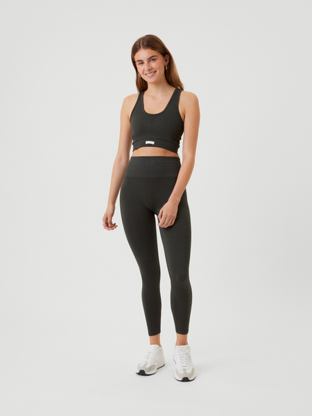 Björn Borg Studio Seamless Rib Tights Grün, XS von björn borg