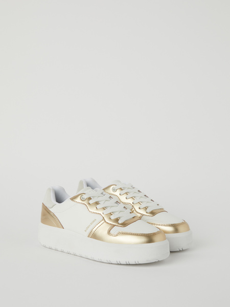 Björn Borg Women's Matt Metallic Sneakers T2400 Weiß, 41 von björn borg