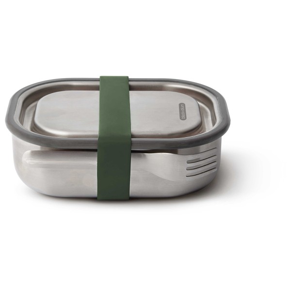 black+blum - Edelstahl Lunchbox klein - Essensaufbewahrung Gr 600 ml grau von black+blum