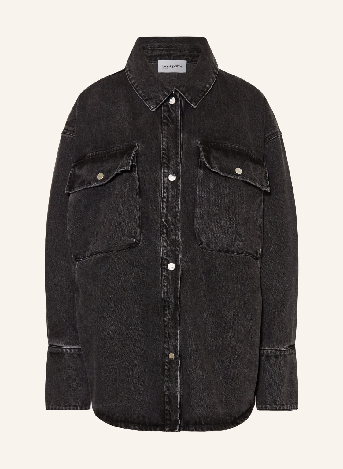 Black Palms Jeans-Overshirt Jeany grau von black palms