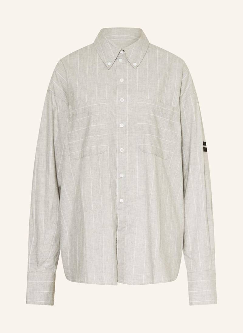 Black Palms Oversized-Hemdbuse Brino grau von black palms