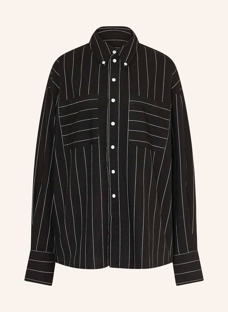 Black Palms Oversized-Hemdbuse Brino schwarz von black palms