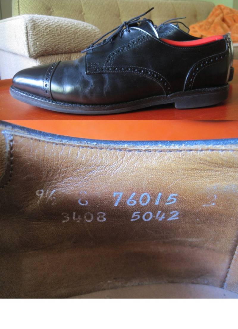 Herren Allen Edmonds 9.5 E | Us Anzugschuhe, Schwarze Ae Gummisohlenkappe Toe Oxfords von blackarrow222