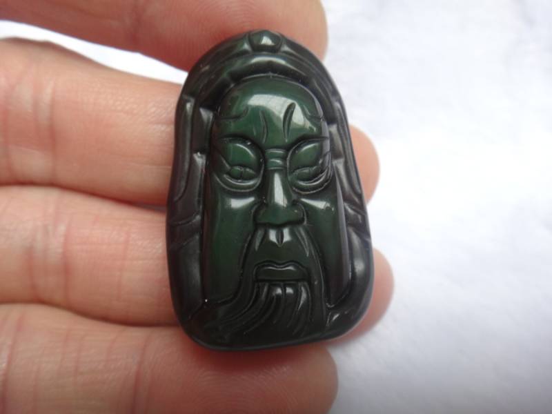 Kostenloser Versand Natureis Arten Von Regenbogen Obsidian Auge Amulett Anhänger "Guan Yu" Kostenloser Versand Natureis Arten Von Regenbogen Obsidian Auge Amulett Anhänger "Guan Yu" von blackbeaded