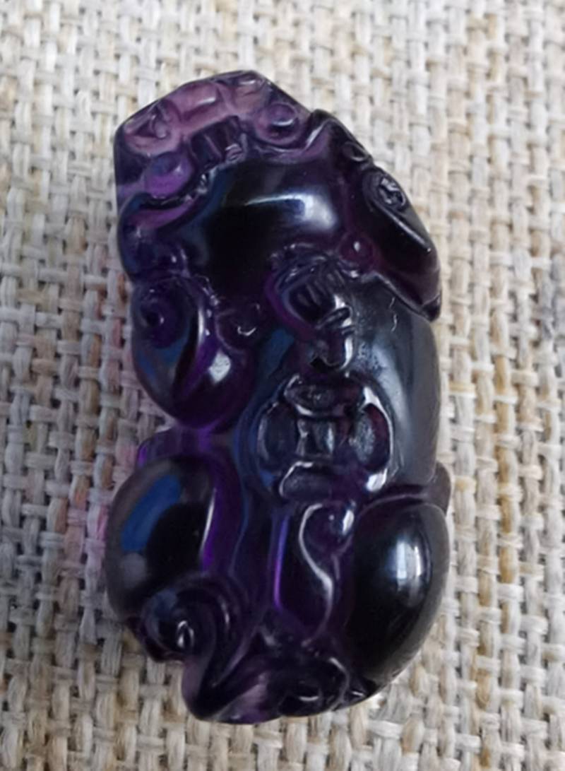 Natürliche Amethyst Anhänger Pi Yao Natürliche Amethyst Anhänger Pi Yao von blackbeaded