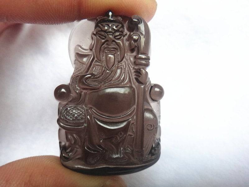 Natürliche Eis Obsidian "Guan Yu" Viel Glück Talisman Anhänger Lucky Asian Guanyu Natürliche Eis Obsidian "Guan Yu" Viel Glück Talisman Anhänger Lucky Asian Guanyu von blackbeaded