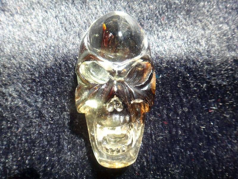 Natürliche Gelbe Kristall Schädel Kopf Anhänger Natürliche Gelbe Kristall Schädel Kopf Anhänger von blackbeaded