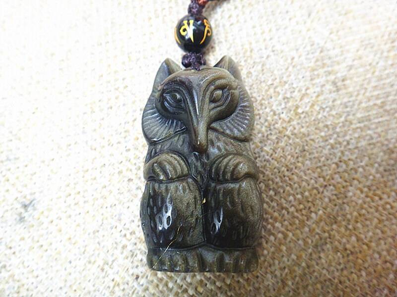 Natürliche Goldene Obsidion Fox-Anhänger Natürliche Goldene Obsidion Fox-Anhänger von blackbeaded