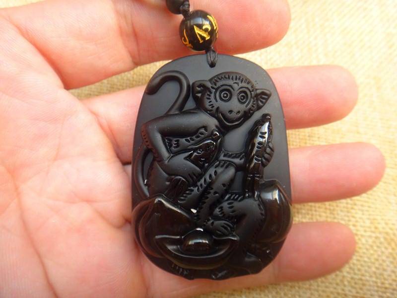 Natürliche Obsidian Anhänger Affe Dsc05615 Natürliche Obsidian Anhänger Affe Dsc05615 von blackbeaded