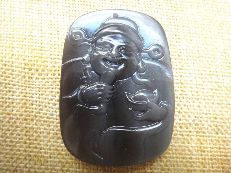 Natürlichem Eis Art Regenbogen Obsidian Auge Anhänger Laughing Buddha Maitreya Natürlichem Eis Art Regenbogen Obsidian Auge Anhänger Laughing Buddha Maitreya von blackbeaded