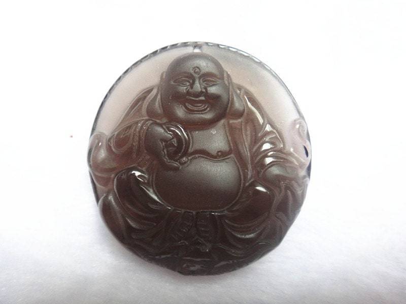Natürlichem Eis-Arten Von Obsidian Anhänger Maitreya Buddha Lächeln Natürlichem Eis-Arten Von Obsidian Anhänger Maitreya Buddha Lächeln von blackbeaded