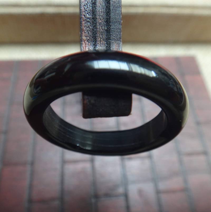 Natürlicher Obsidian Ring Paar Charm Natürlicher Obsidian Ring Paar Charm von blackbeaded