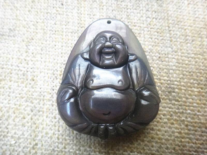 Natureis Art Regenbogen Obsidian Auge Anhänger Laughing Buddha Maitreya Lucky Amulett Schutzpatron Natureis Art Regenbogen Obsidian Auge Anhänger Laughing Buddha Maitreya Lucky Amulett Schutzpatron von blackbeaded