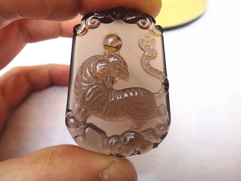 Natureis Arten Von Obsidian Anhänger Tiger von blackbeaded