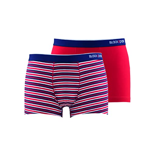 blackspade I 2er-Pack I 46% Baumwolle, 46% Modal und 8% Elastan I Rot I Boxershorts Herren I Elastischer Bund blackspade I 2er-Pack I 46% Baumwolle, 46% Modal und 8% Elastan I Rot I Boxershorts Herren I Elastischer Bund von blackspade