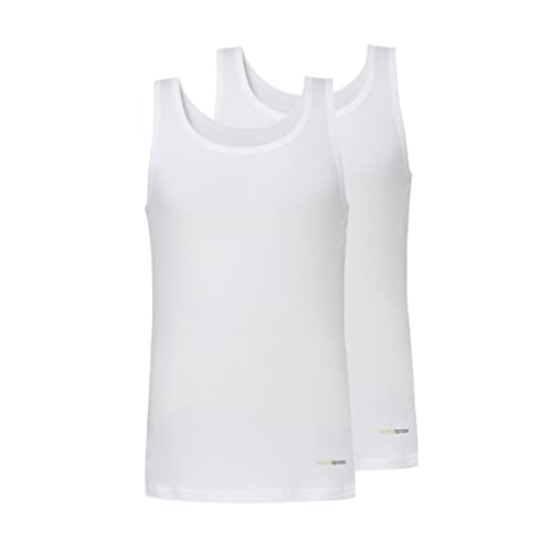 blackspade I 2er Pack Tank Top Herren I Baumwolle I Weiß I Tender Cotton I Herren Tank Top von blackspade
