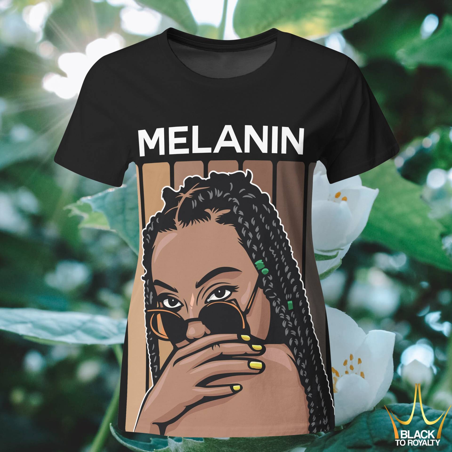 Melanin Shirt, Schwarzes Power Zucker Girl Magic Queen Shirt von blacktoroyalty