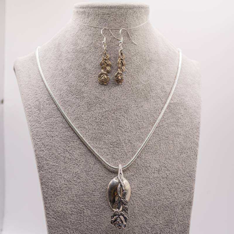 Besteckschmuck Hildesheimer Rose in 800Er Silber von blackyardcreation