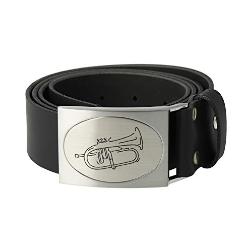 Ledergürtel Flügelhorn schönes Geschenk für Flügelhornisten Ledergürtel Flügelhorn schönes Geschenk für Flügelhornisten von blasmusik-shop