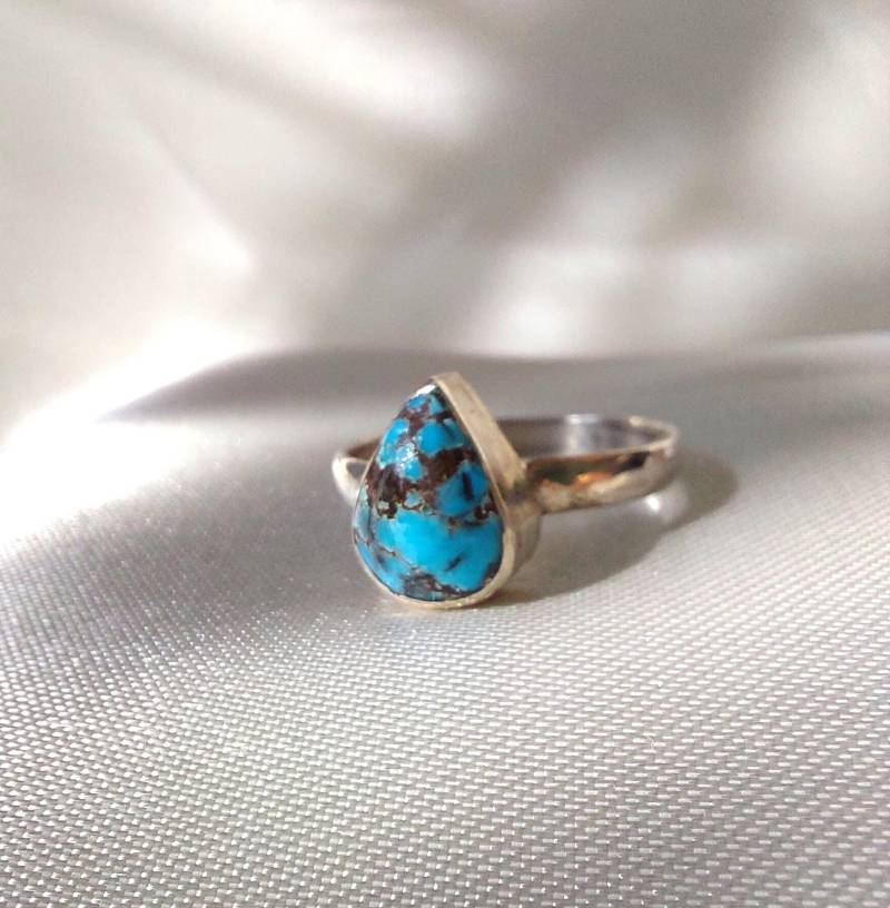 Ring 925 Sterlingsilber Massiv Türkis Stein Ring 925 Sterlingsilber Massiv Türkis Stein von blauwietuerkis
