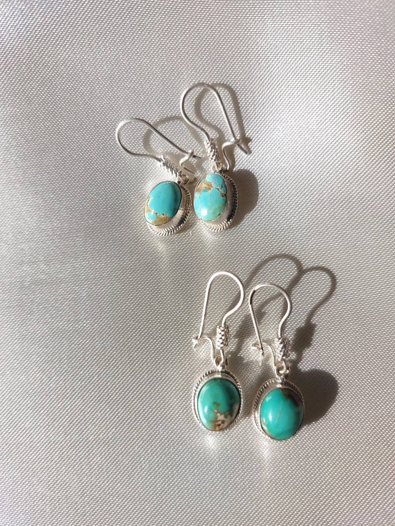 Türkis Hängeohrringe | Echter Edelstein 925 Sterling Silber Boho Ohrschmuck Handgemachtes Geschenk Für Frauen Türkis Hängeohrringe | Echter Edelstein 925 Sterling Silber Boho Ohrschmuck Handgemachtes Geschenk Für Frauen von blauwietuerkis