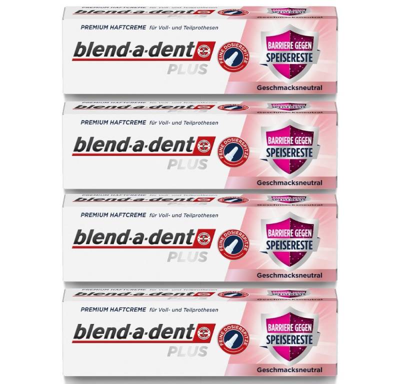 blend-a-dent Zahnpflege-Set PLUS Premium Haftcreme Barriere gegen Speisereste – Geschmacksneutral, 4 x 40g, 4-tlg. blend-a-dent Zahnpflege-Set PLUS Premium Haftcreme Barriere gegen Speisereste – Geschmacksneutral, 4 x 40g, 4-tlg. von blend-a-dent