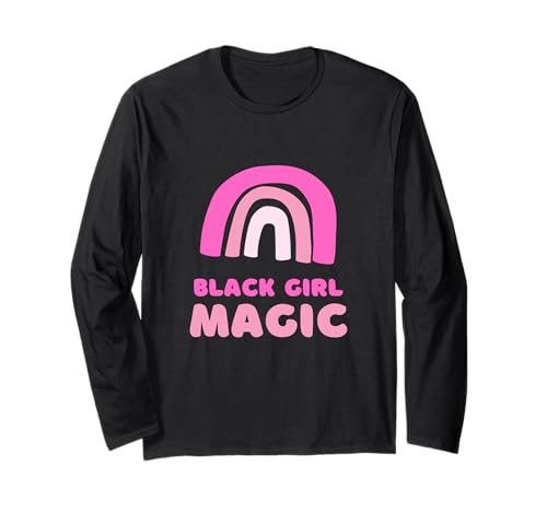 schwarzes mädchen zauber Langarmshirt von blf girls magic black