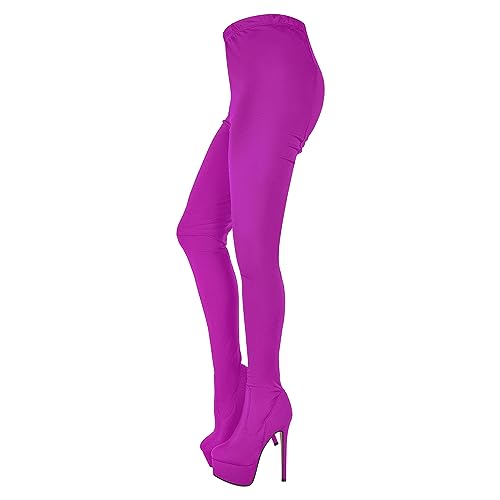 blingqueen Damen Fashion Stiefel Plateau Chap Boots Stiletto Leggings High Heels Stretch Overknee Absatzschuhe Fuchsia 45 EU blingqueen Damen Fashion Stiefel Plateau Chap Boots Stiletto Leggings High Heels Stretch Overknee Absatzschuhe Fuchsia 45 EU von blingqueen