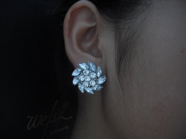 Emma Collection, Bridal-Ohrringe, -Strass-Ohrringe, Vintage Style Bridal Ohrringe, Weddng Schmuck von blissbridal1