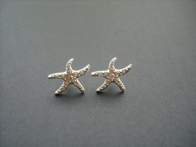 Seestern-Sammlung, Bridal Ohrringe, Strass Kristall Vintage Style Beach Thema Hochzeit, Weddng Schmuck von blissbridal1