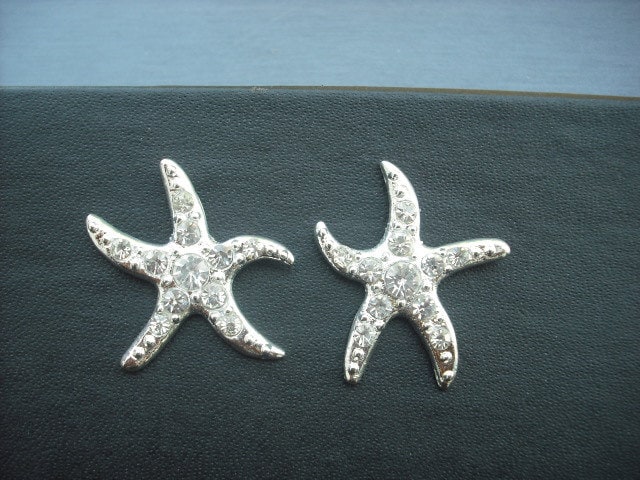 Starfish-Version 1, Bridal Ohrringe Strass Ohrringe, Vintage Style Beach Thema Hochzeit, Weddng Schmuck von blissbridal1