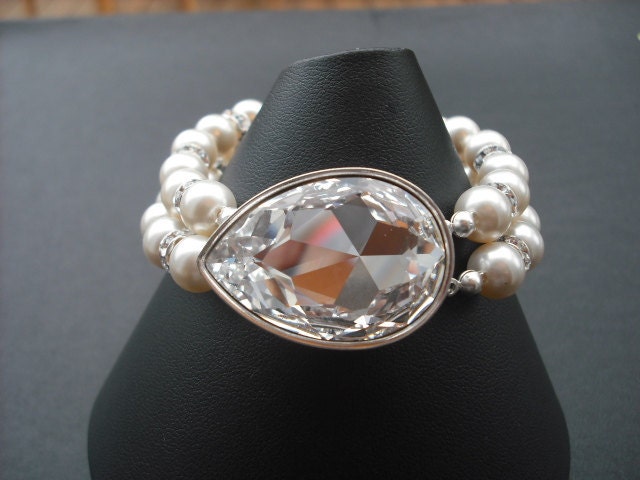 Verkauf - Isabella Collection, Braut Armband Strass Kristall Armband, Vintage-Stil Braut-Schmuck, Weddng Schmuck von blissbridal1