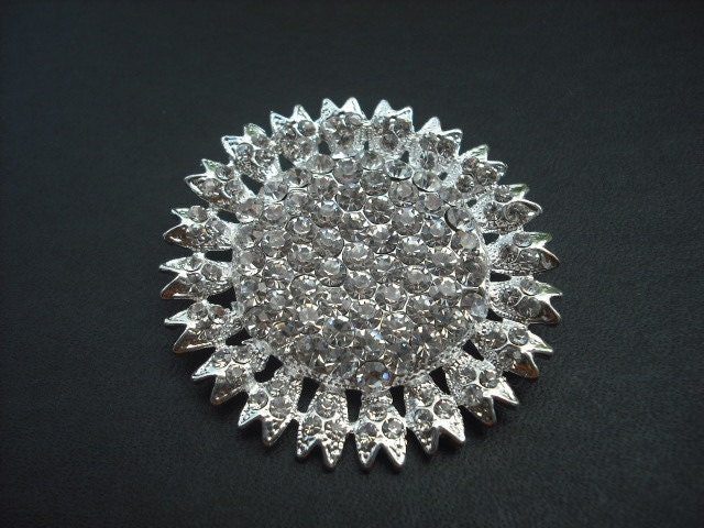 Verkauf - Olivia Collection, Strass Brosche, Rhineflower Vintage Stil Braut Hochzeit Schmuck von blissbridal1