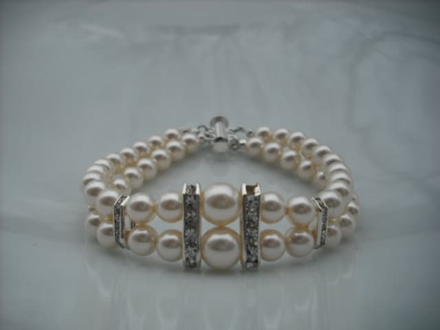 Voctoria Sammlung, Bridal Bricelet, Brautjungfern Armband, Strass Und Swarovski Perle Classic Hochzeit Schmuck von blissbridal1