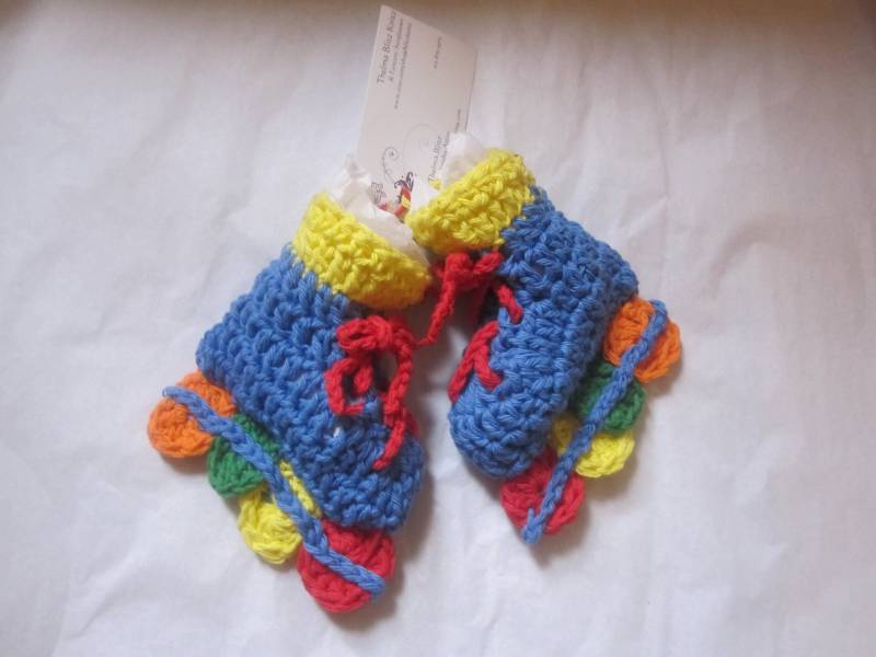 Baby Boy Blau 100% Baumwolle Häkeln Rollerblade Schlittschuhe Booties Krippe Sox Dusche Geschenk Ent Frühling Sommer Rot Yello von blitzknitz