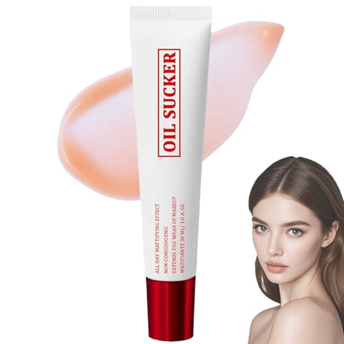 Oil Sucker Primer Makeup, Porenverfeinernder Primer, Mattierender Primer für fettige Haut, Wasserfeste & Schweißfeste Make-Up-Basis, Alkalische Formel zur sofortigen Porenverfeinerung (1) von blmcoos