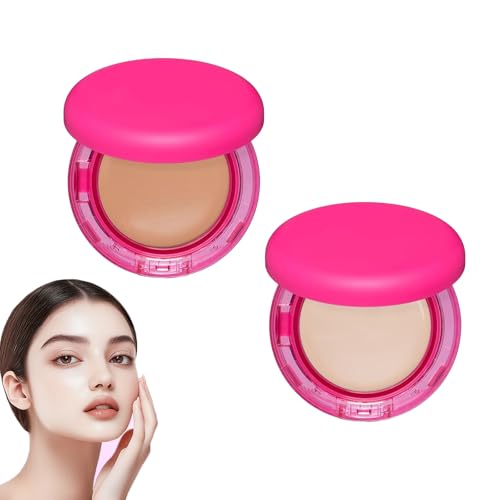 Peptide Balm Foundation, Balsam-Foundation für reife Haut, Puder mit mittlerer, aufbaubarer Deckkraft, Anti-Aging, wischfest, feuchtigkeitsspendend, glättet die Textur, hellt den Teint auf (#1#2) von blmcoos