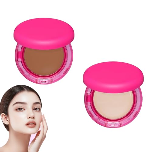 Peptide Balm Foundation, Balsam-Foundation für reife Haut, Puder mit mittlerer, aufbaubarer Deckkraft, Anti-Aging, wischfest, feuchtigkeitsspendend, glättet die Textur, hellt den Teint auf (#2#4) von blmcoos