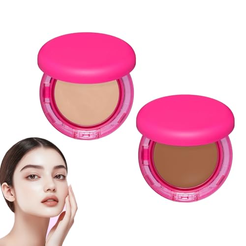 Peptide Balm Foundation, Balsam-Foundation für reife Haut, Puder mit mittlerer, aufbaubarer Deckkraft, Anti-Aging,wischfest,feuchtigkeitsspendend, glättet die Textur,hellt den Teint auf (#3#4) von blmcoos