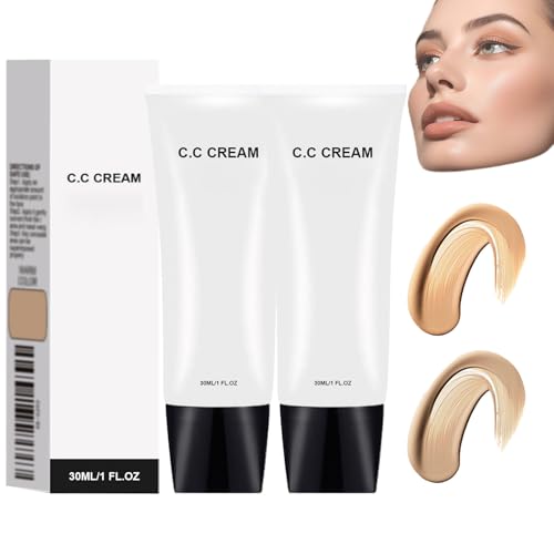 Perbella CC Cream Self Adjusting für reife Haut, CC Cream Farbkorrigierende Feuchtigkeitscreme, Universelles Foundation-Make-up für alle Hauttöne, Atmungsaktiver Primer zur Tonkorrektur (mixed) von blmcoos