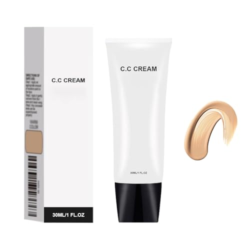 Perbella CC Cream Self Adjusting für reife Haut, CC Cream Farbkorrigierende Feuchtigkeitscreme, Universelles Foundation-Make-up für alle Hauttöne, Atmungsaktiver Primer zur Tonkorrektur (natur) von blmcoos