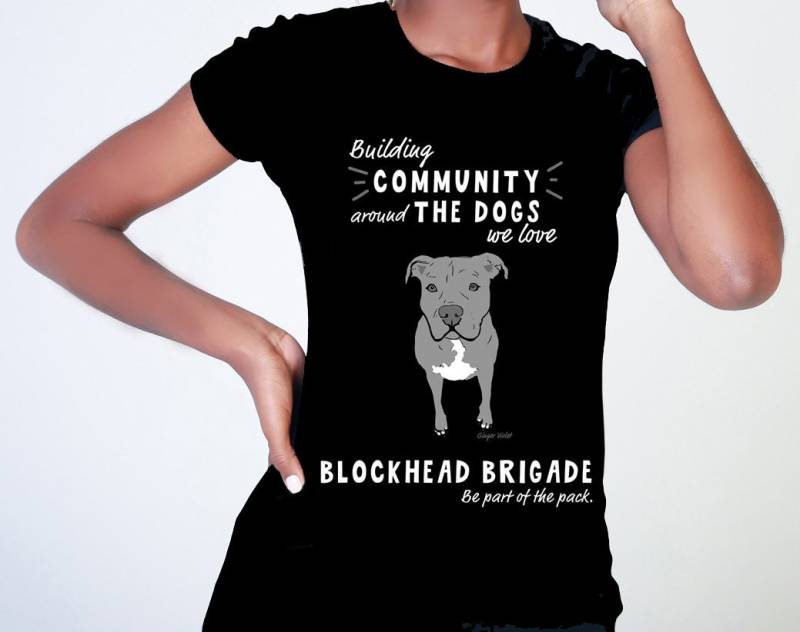 Pit Bull T-Shirt, Super Weich Unterstützt Rescue Blockhead Brigade Aufbau Gemeinschaft Um Die Hunde, Wir Lieben von blockheadbrigade