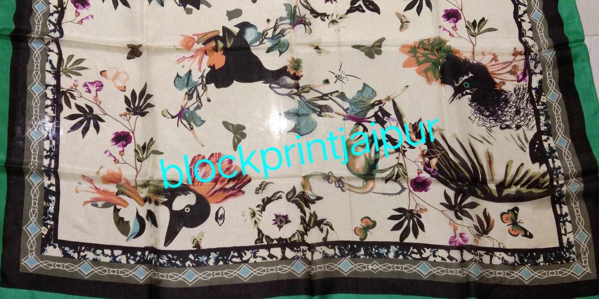 Reine Seide Schal Wickeln, Gedruckt Eis Hochzeit Schals, Frauen Schals Pario Seidenschal, Wickeln von blockprintjaipur